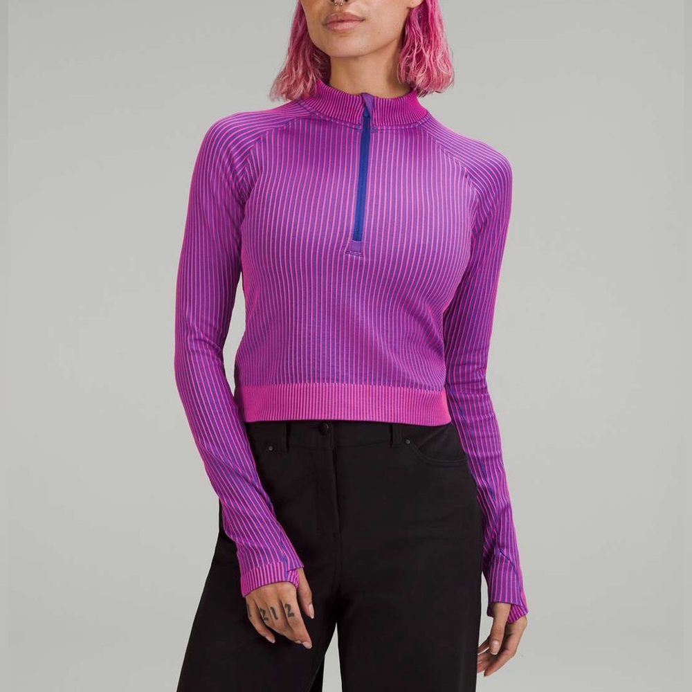 NWT Lululemon Rest Less Cropped Half Zip